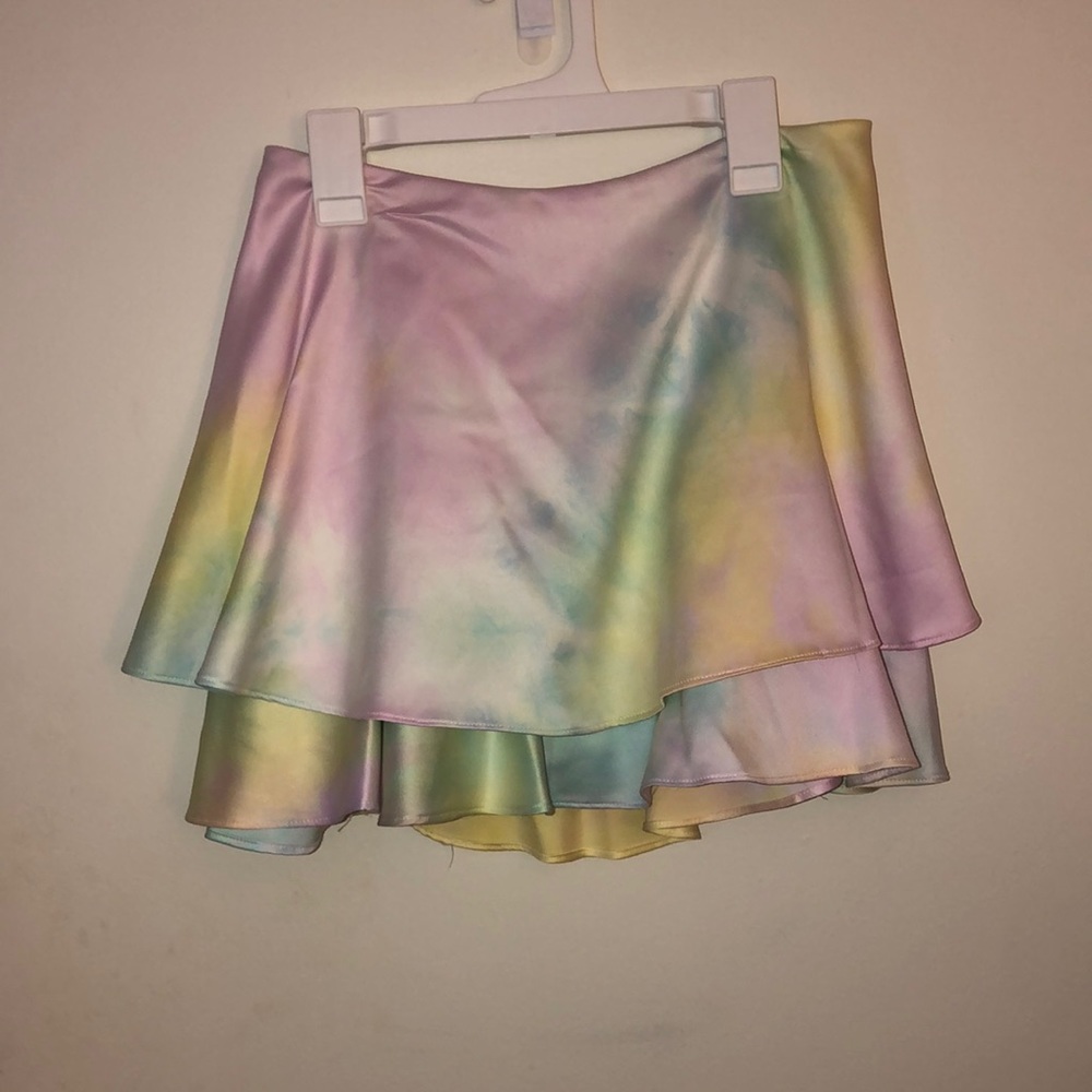 Boutique Skirt Tie-dye Small